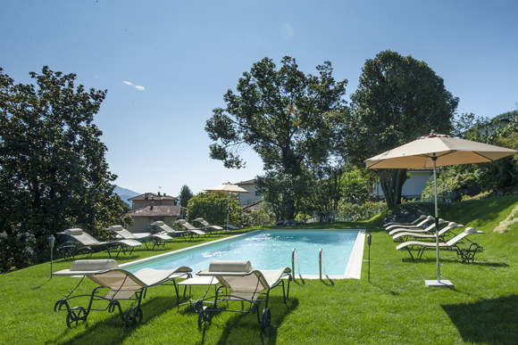 Luxury villa solar-heated pool overlooking Lago Maggiore Italy