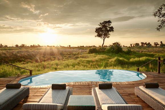 Luxury Safari Camp private Suites Okavango Delta Botswana Africa