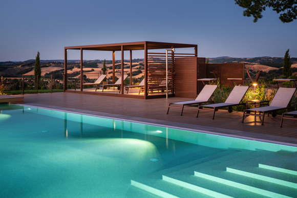 Ferienvilla - exklusive Landhaus-Villa Pool Toskana Val d'Orcia Italien mieten