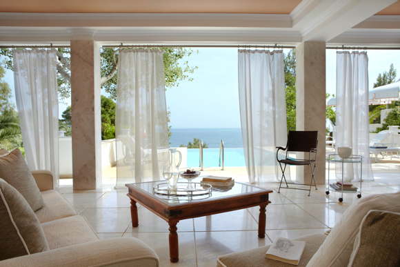 Design luxury hotel at the beach with spa in Greece