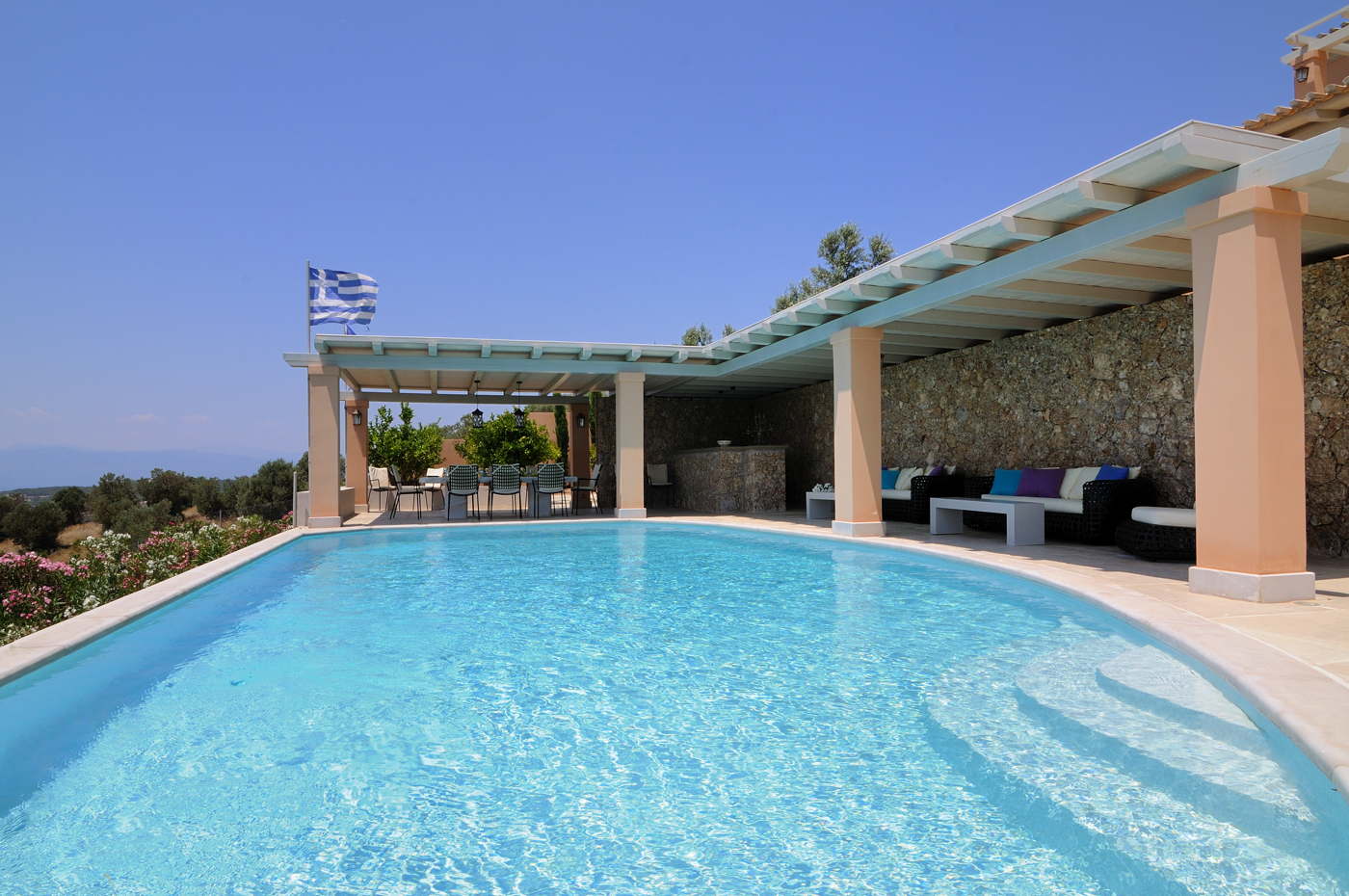 luxury villa rental-holiday villa with pool in Greece-Peloponnes-Porto Heli