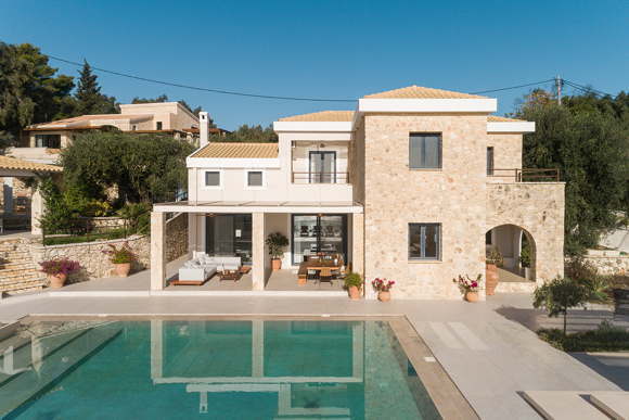 Luxury rental villa with pool and sea vies Corfu Greece