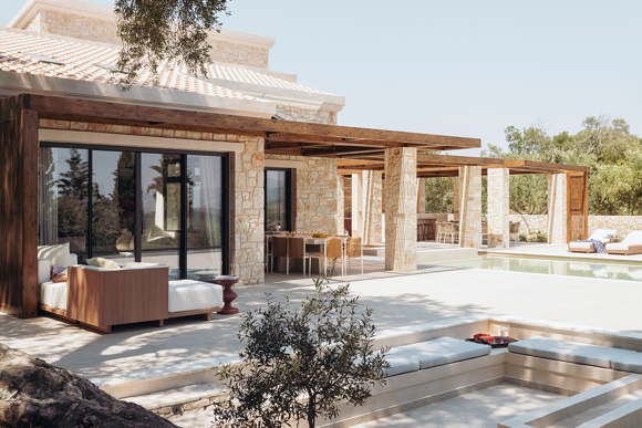 Holiday rental villa in Corfu Greece with heatable pool
