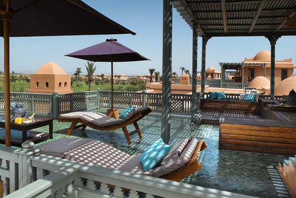 Luxury villas with pool and service on golf court Marrakech Morocco