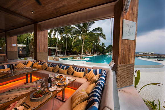 Luxury resort with villas and private pool Amilla Fushi Baa Atoll Maldives