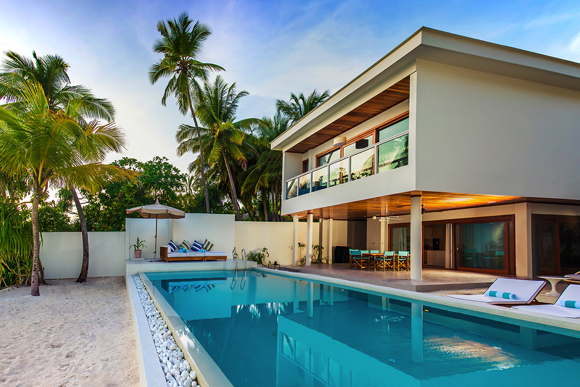 Luxury beach villas for rent in Maldives Luxury resort Amilla Fushi