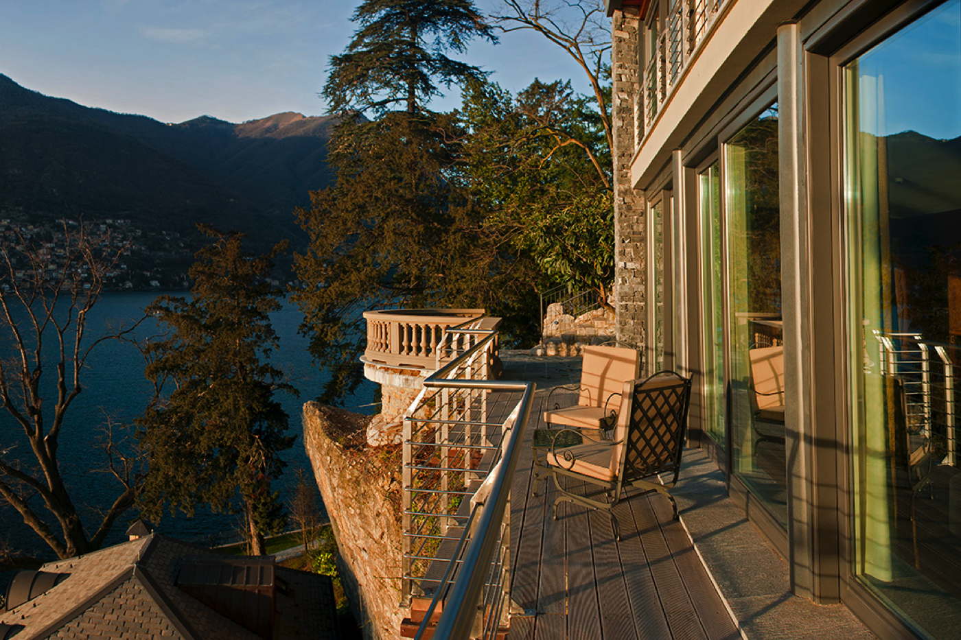 Hotel villa in luxury resort in Italy on the shores of Lake Como