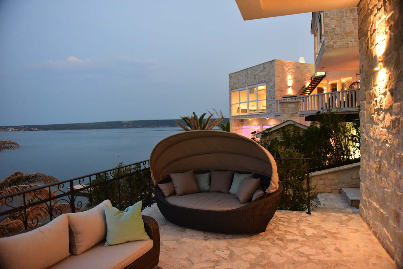 Beachfront luxury holiday villa with pool and service Dalmatia Croatia for rent