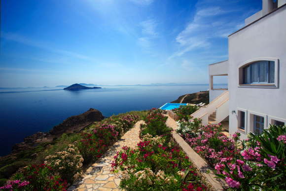 luxury holiday villa with infinity pool-Greece-Patmos-Grikos
