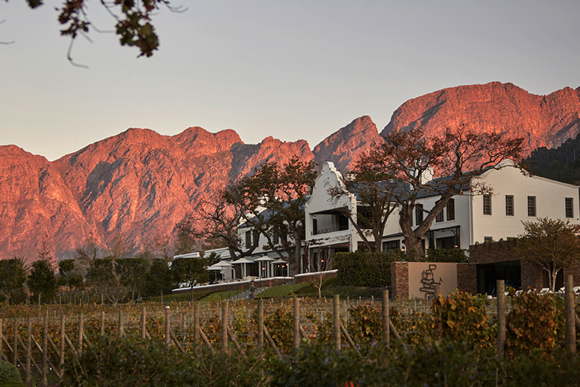 5 star boutique hotel with award-winning winery Franschhoek South Africa
