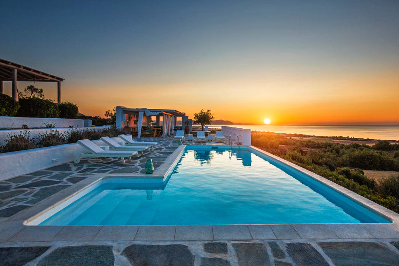 Exclusive holiday villa, hidden from view with pool and sea view Rhodes Greece