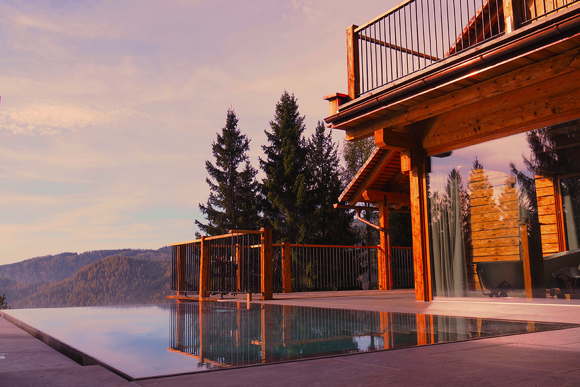 Luxury mountain chalet heated pool Austria Styria St. Stefan 