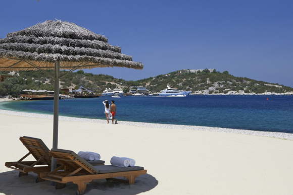 Luxury holiday villa with pool by the sea in Golturkbuku Bodrum Turkey 