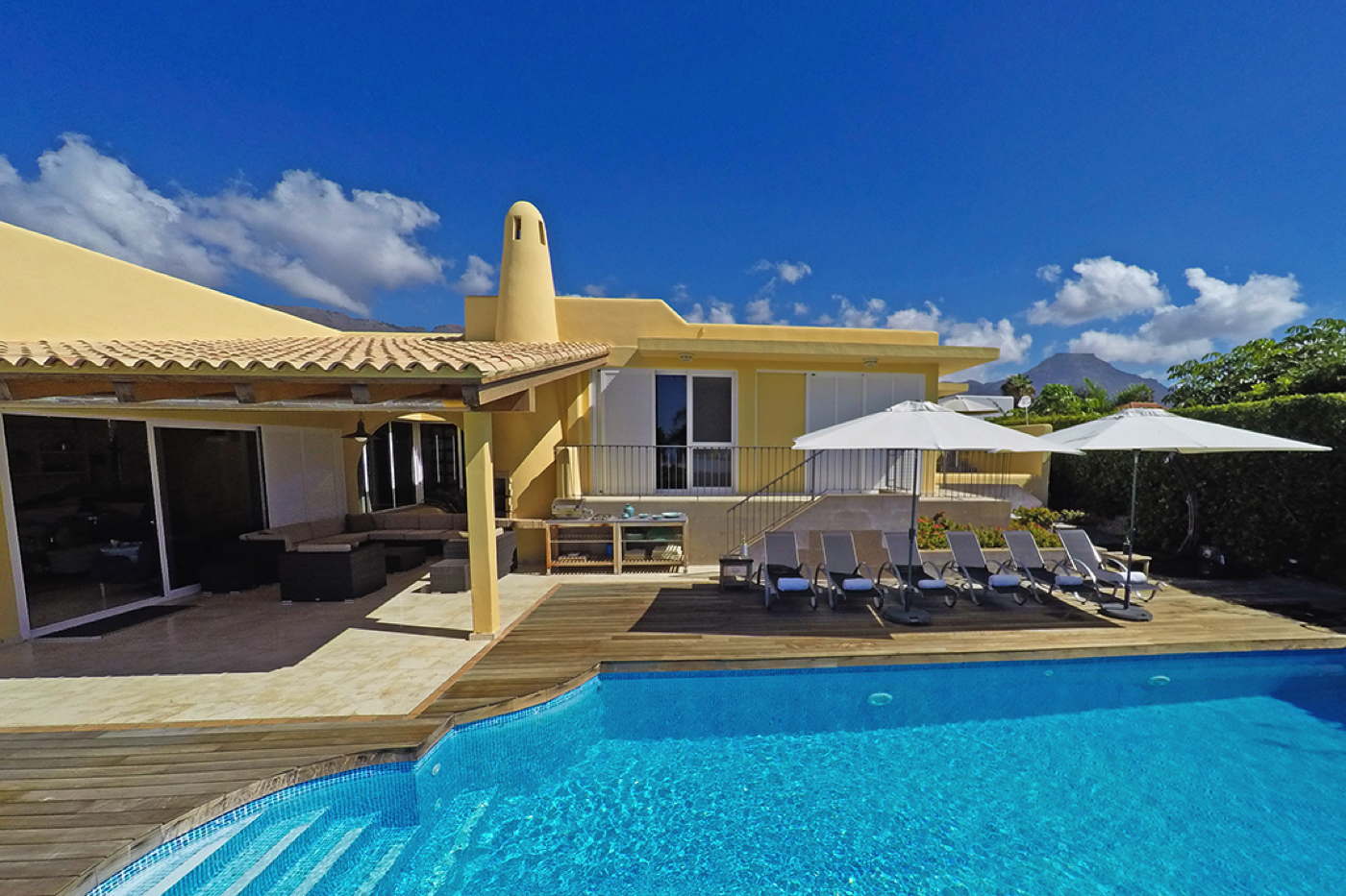 Holiday villa directly at the golf course heatable pool Spain Tenerife Adeje