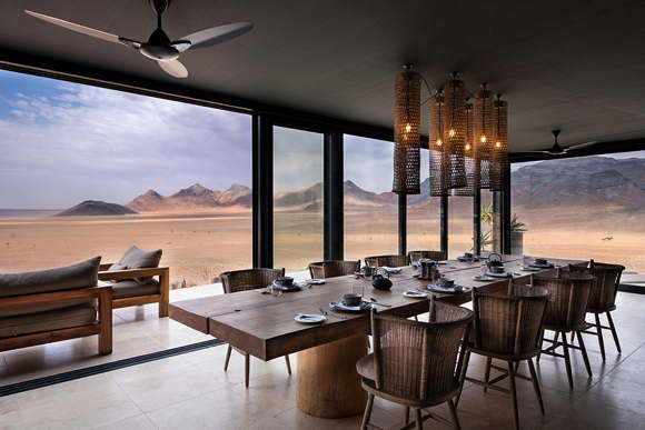 Sustainably built luxury lodge Namibia Rand Nature Reserve