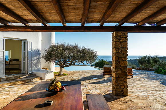 Vacation villa pool sea View Greece Cyclades Mykonos Lia Ano Mera