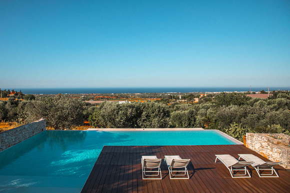 Vacation villa architect villa sea view pool Italy Puglia Polignano a Mare