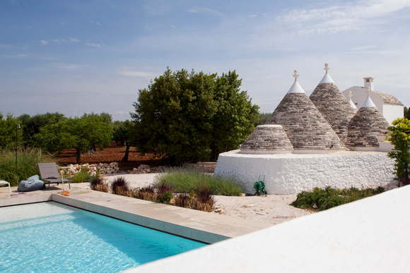 Stylish trulli with design annex pool Italy Puglia Castellana Grotte