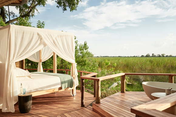Luxury Safari Camp private Suites Okavango Delta Botswana Africa