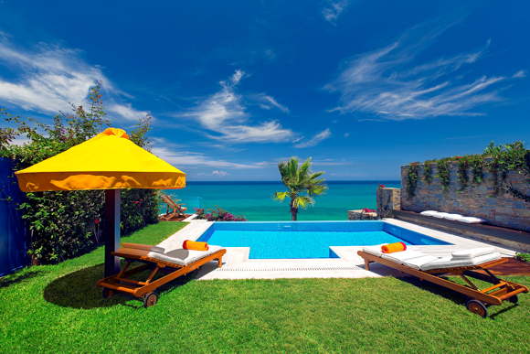 Luxury beach villa-pool-award wining villa resort-Greece-Zakynthos