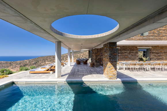 Holiday villa-luxury home-with pool-with service in Greece-Sifnos-Vathi