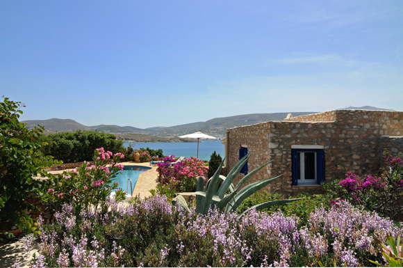 rental home-beachfront house with pool-Greece-Cyclades-Paros