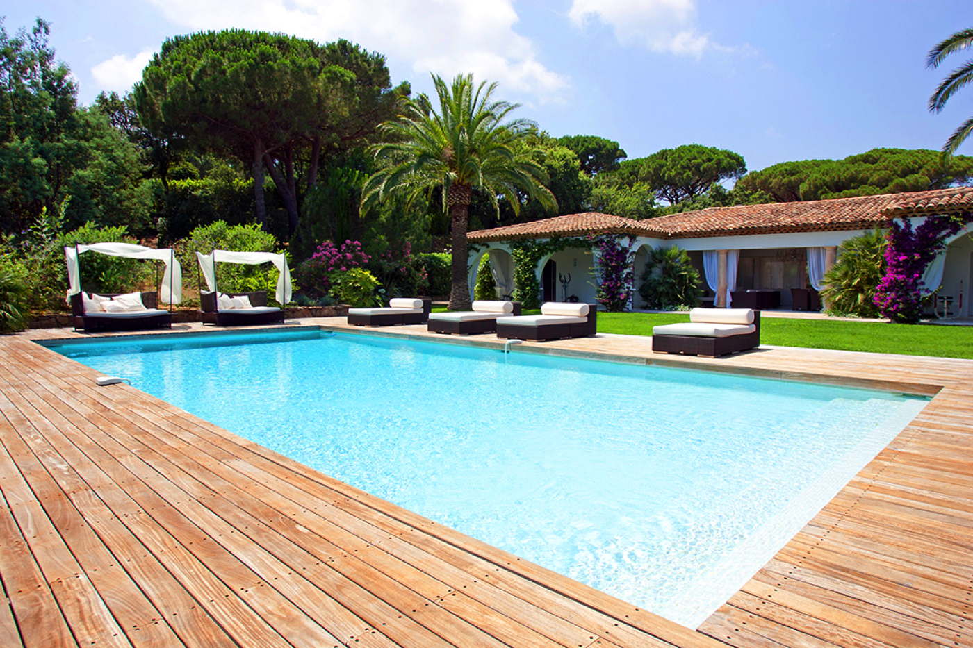 Luxury holiday rental villa offering stunning seaviews with private pool France Ramatuelle