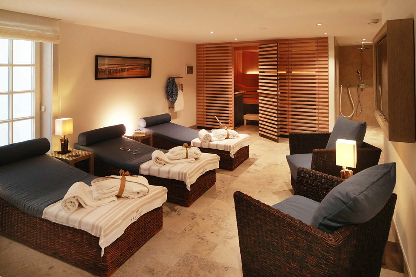 Luxury villa in hotel resort with spa and pool directly be the sea Sylt Germany