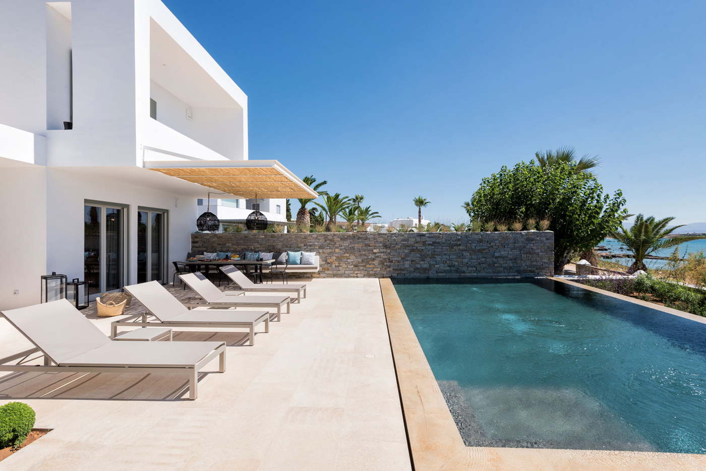 luxury villa-vacation villa with pool-by the sea-Greece-Cyclades-Paros-Dryos